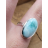 Echt zilveren Ring met Larimar maat 18.5 